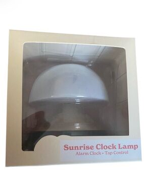 Vivitar Sunrise Clock Lamp Tap Control New in Box